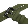 imageBarton Canvas Watch Band 20mm  Quick Release Premium Canvas Strap with PVD Black Buckle  Compatible with Classic ampamp Smart Watches  Breathable Comfortable Durable  Army Green