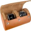imageBarton Leather Watch Roll for 3 Watches  Convenient Organizer Case for Travel ampamp Storage  Fits Classic ampamp Smart Watches Up to 46mm  Compact Durable Lightweight Stylish  BrownBrown