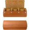 imageBarton Leather Watch Roll for 3 Watches  Convenient Organizer Case for Travel ampamp Storage  Fits Classic ampamp Smart Watches Up to 46mm  Compact Durable Lightweight Stylish  BrownBrown