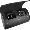 imageBarton Leather Watch Roll for 3 Watches  Convenient Organizer Case for Travel ampamp Storage  Fits Classic ampamp Smart Watches Up to 46mm  Compact Durable Lightweight Stylish  BrownBlack