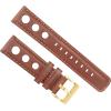 imageBarton Racing ampamp Rally Horween Leather Straps with Integrated Quick Release Spring Bars  Standard Length fits Wrists 5quot to 8quot18mm 19mm 20mm 21mm 22mm 23mm ampamp 24mm Watch Bands  Choose Strap Color ampamp WidthCaramel Rally Style  Gold Buckle