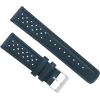 imageBarton Racing ampamp Rally Horween Leather Straps with Integrated Quick Release Spring Bars  Standard Length fits Wrists 5quot to 8quot18mm 19mm 20mm 21mm 22mm 23mm ampamp 24mm Watch Bands  Choose Strap Color ampamp WidthNavy Blue Racing Style