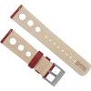 imageBarton Racing ampamp Rally Horween Leather Straps with Integrated Quick Release Spring Bars  Standard Length fits Wrists 5quot to 8quot18mm 19mm 20mm 21mm 22mm 23mm ampamp 24mm Watch Bands  Choose Strap Color ampamp WidthCrimson Red Rally Style  Gunmetal Buckle