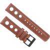 imageBarton Racing ampamp Rally Horween Leather Straps with Integrated Quick Release Spring Bars  Standard Length fits Wrists 5quot to 8quot18mm 19mm 20mm 21mm 22mm 23mm ampamp 24mm Watch Bands  Choose Strap Color ampamp WidthCaramel Rally Style  Black Buckle