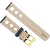 imageBarton Racing ampamp Rally Horween Leather Straps with Integrated Quick Release Spring Bars  Standard Length fits Wrists 5quot to 8quot18mm 19mm 20mm 21mm 22mm 23mm ampamp 24mm Watch Bands  Choose Strap Color ampamp WidthNavy Blue Rally Style  Gold Buckle