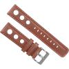 imageBarton Racing ampamp Rally Horween Leather Straps with Integrated Quick Release Spring Bars  Standard Length fits Wrists 5quot to 8quot18mm 19mm 20mm 21mm 22mm 23mm ampamp 24mm Watch Bands  Choose Strap Color ampamp WidthCaramel Rally Style  Gunmetal Buckle