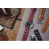 imageBarton Racing ampamp Rally Horween Leather Straps with Integrated Quick Release Spring Bars  Standard Length fits Wrists 5quot to 8quot18mm 19mm 20mm 21mm 22mm 23mm ampamp 24mm Watch Bands  Choose Strap Color ampamp WidthCrimson Red Rally Style