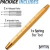 imageBarton Spring Bar Tool Kit  Stainless Steel with Builtin Ruler for Quick Watch Link Removal Band Replacement Pin Extraction  Durable Precise EasytoUse