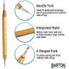 imageBarton Spring Bar Tool Kit  Stainless Steel with Builtin Ruler for Quick Watch Link Removal Band Replacement Pin Extraction  Durable Precise EasytoUse