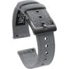 image18mm Cool Grey  BARTON Canvas Quick Release Watch Band Straps with Gunmetal Grey Buckles  Choose Color ampamp Width  18mm 20mm or 22mm