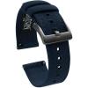 image20mm Navy Blue  BARTON Canvas Quick Release Watch Band Straps with Gunmetal Grey Buckles  Choose Color ampamp Width  18mm 20mm or 22mm