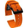 image22mm Pumpkin Orange  BARTON Canvas Quick Release Watch Band Straps  Choose Color ampamp Width  18mm 20mm or 22mm  Black PVD Buckle