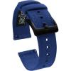 image22mm Royal Blue  BARTON Canvas Quick Release Watch Band Straps  Choose Color ampamp Width  18mm 20mm or 22mm  Black PVD Buckle