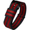 Black / Red Stripes - Black PVD