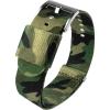 imageBARTON Elite NATO Style Watch Strap  18mm 20mm 22mm or 24mm  Seat Belt Nylon Watch BandsClassic Camouflage