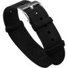 imageBARTON Leather NATO Style Watch Straps  Choose Color Length ampamp Width  18mm 20mm 22mm 24mm BandsBlack