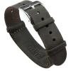 imageBARTON Leather NATO Style Watch Straps  Choose Color Length ampamp Width  18mm 20mm 22mm 24mm BandsEspresso Brown