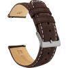 imageBARTON Suede Leather Watch Bands  Quick Release  Choose Strap Color ampamp Size  18mm 19mm 20mm 21mm 22mm 23mm ampamp 24mm Watch StrapsRoot Brown