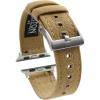 imageBARTON WATCH BANDS  Canvas Watch Bands Compatible with Apple Watch Models  1 2 3 4 5 6 7 8 9 10 SE Ultra ampamp Ultra 2Khaki Tan