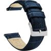 imageBARTON WATCH BANDS 12mm Navy Blue  Alligator Grain  Quick Release Leather Watch Bands