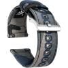 imageBARTON WATCH BANDS 21mm Navy Camouflage  Canvas Quick Release Watch Band Straps  Choose Color ampamp Width  18mm 19mm 20mm 21mm 22mm 23mm or 24mm