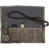 imageBARTON WATCH BANDS Canvas Watch Roll Travel Case  Waxed Canvas Watch Pouch ampamp Band Storage  Ideal for Travelling or Home Use Carrier Case ampamp Travel Roll