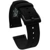 imageBarton Canvas Watch Band 18mm  Quick Release Premium Canvas Strap with Black PVD Buckle  Breathable Comfortable Durable  Black