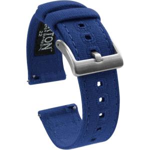 imageBARTON Canvas Quick Release Watch Band Straps  Choose Color ampamp Width  18mm 19mm 20mm 21mm 22mm 23mm or 24mmRoyal Blue