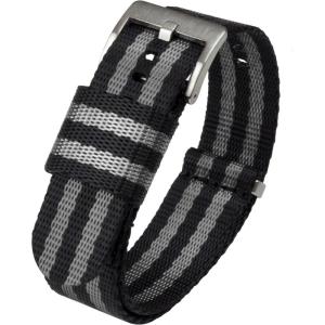 imageBARTON Elite NATO Style Watch Strap  18mm 20mm 22mm or 24mm  Seat Belt Nylon Watch BandsBlack  Grey 