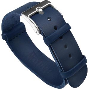 imageBARTON Leather NATO Style Watch Straps  Choose Color Length ampamp Width  18mm 20mm 22mm 24mm BandsNavy Blue