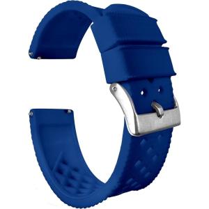 imageBARTON TropicalStyle 20 Watch Bands  Quick Release  Choose Strap Color ampamp Size  18mm 19mm 20mm 21mm 22mm 23mm ampamp 24mm Watch StrapsRoyal Blue