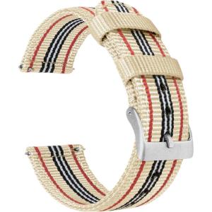 imageBARTON WATCH BANDS  Ballistic Nylon Twopiece NATO Style Straps  Choice of Color ampamp Width 18mm 20mm 22mmRetro