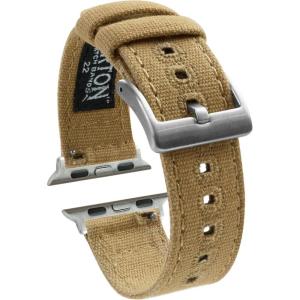 imageBARTON WATCH BANDS  Canvas Watch Bands Compatible with Apple Watch Models  1 2 3 4 5 6 7 8 9 10 SE Ultra ampamp Ultra 2Khaki Tan