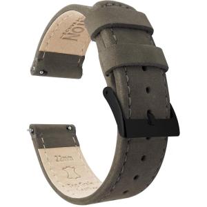 imageBARTON WATCH BANDS  Top Grain Leather Watch Bands Compatible with Apple Watch Models  1 2 3 4 5 6 7 8 9 10 SE Ultra ampamp Ultra 2Espresso Leather  Espresso Stitching