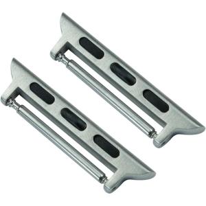 imageBARTON WATCH BANDS Adapters compaitble with All Apple Watch Models  Small 38mm ampamp 40mm or Large 42mm ampamp 44mm Case Sizes  Fit 22mm Watch StrapsStainless Steel