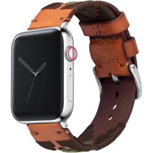 imageBarton Gaucho Leather Quick Release Watch Band Straps  Compatible with Apple Watch 8 7 6 5 4 3 2 1 SE Ultra