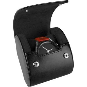 imageBarton Leather Watch Roll for 3 Watches  Convenient Organizer Case for Travel ampamp Storage  Fits Classic ampamp Smart Watches Up to 46mm  Compact Durable Lightweight Stylish  BrownBlack