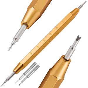 imageBarton Spring Bar Tool Kit  Stainless Steel with Builtin Ruler for Quick Watch Link Removal Band Replacement Pin Extraction  Durable Precise EasytoUse