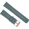imageBARTON Sailcloth Quick Release Premium Nylon Weave Choice of Color and Width 18mm 19mm 20mm 21mm 22mm 23mm 24mmArmy Green  Rose Gold Buckle