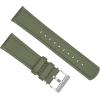 imageBARTON Sailcloth Quick Release Premium Nylon Weave Choice of Color and Width 18mm 19mm 20mm 21mm 22mm 23mm 24mmArmy Green