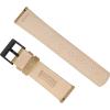 imageBARTON Sailcloth Quick Release Premium Nylon Weave Choice of Color and Width 18mm 19mm 20mm 21mm 22mm 23mm 24mmKhaki Tan  Black PVD Buckle