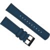 imageBARTON Sailcloth Quick Release Premium Nylon Weave Choice of Color and Width 18mm 19mm 20mm 21mm 22mm 23mm 24mmNavy Blue  Black PVD Buckle