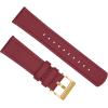 imageBARTON Sailcloth Quick Release Premium Nylon Weave Choice of Color and Width 18mm 19mm 20mm 21mm 22mm 23mm 24mmRaspberry Red  Gold Buckle