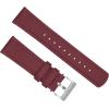 imageBARTON Sailcloth Quick Release Premium Nylon Weave Choice of Color and Width 18mm 19mm 20mm 21mm 22mm 23mm 24mmRaspberry Red