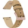 Khaki Tan - Rose Gold Buckle
