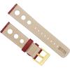 imageBarton Racing amp Rally Horween Leather Straps with Integrated Quick Release Spring Bars  Standard Length fits Wrists 5 to 818mm 19mm 20mm 21mm 22mm 23mm amp 24mm Watch Bands  Choose Strap Color amp WidthCrimson Red Rally Style  Gold Buckle