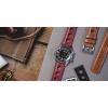 imageBarton Racing amp Rally Horween Leather Straps with Integrated Quick Release Spring Bars  Standard Length fits Wrists 5 to 818mm 19mm 20mm 21mm 22mm 23mm amp 24mm Watch Bands  Choose Strap Color amp WidthCrimson Red Rally Style