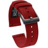 image22mm Crimson Red  BARTON Canvas Quick Release Watch Band Straps with Gunmetal Grey Buckles  Choose Color amp Width  18mm 20mm or 22mm