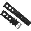 image19mm Black  BARTON Rally Horween Leather Gunmetal Buckle Watch Bands  Quick Release  Choose Strap Color amp Width