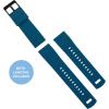 imageBARTON Elite Silicone Watch Bands  Quick Release  Choose Strap Color amp Buckle Color Stainless Steel Black PVD or Gunmetal Grey  18mm 20mm 22mm amp 24mm Watch StrapsTwo Toned Blue Flatwater  Black PVD Buckle